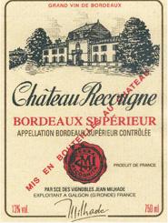 Château Recougne - Bordeaux Supérieur NV