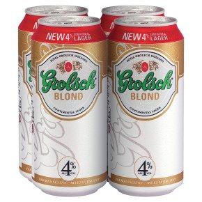 Grolsch Bierbrowerijen - Grolsch Blonde Lager (4 pack 16oz cans) (4 pack 16oz cans)